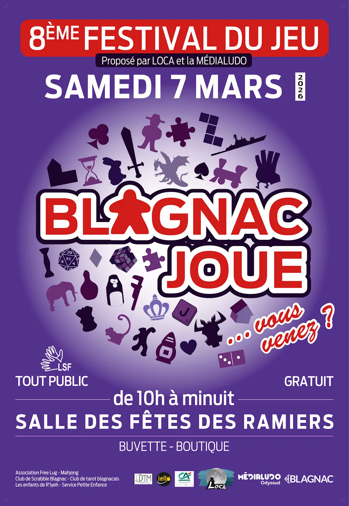 Affiche officielle Blagnac Joue 2026