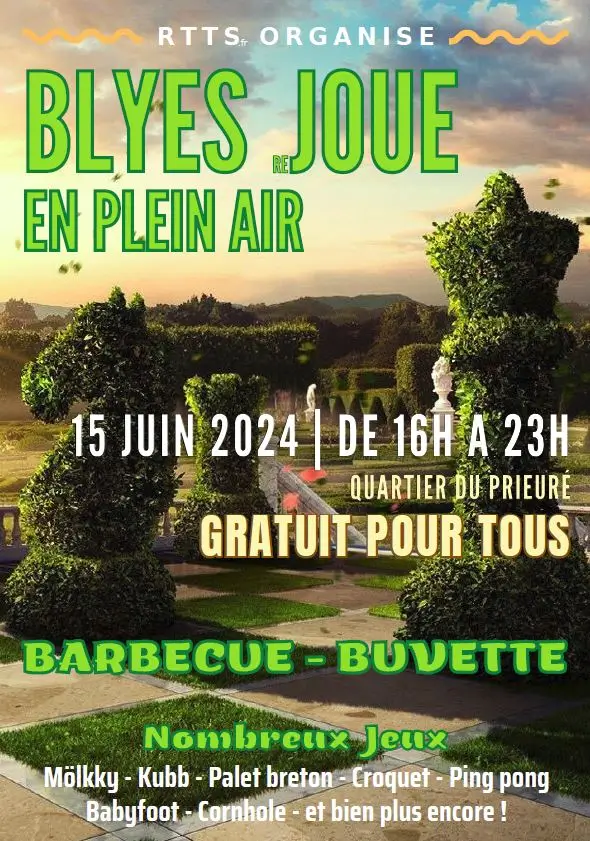 Affiche officielle Blyes joue en plein air 2024