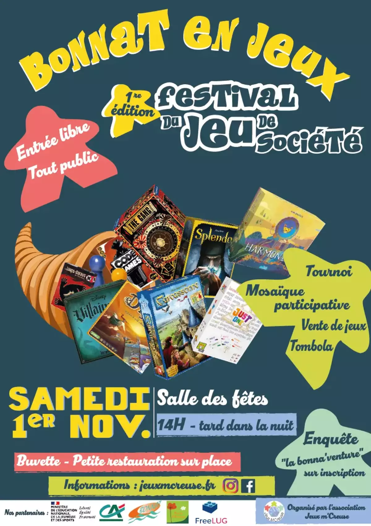 Affiche officielle Bonnat en jeux 2025