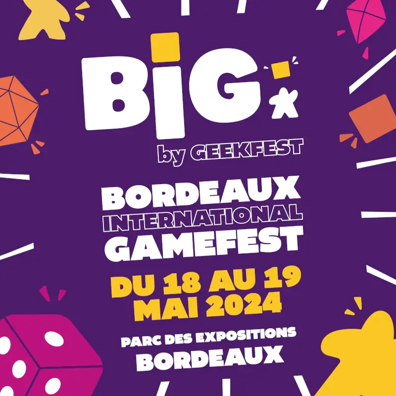 Official poster Bordeaux International Gamefest - BIG 2024