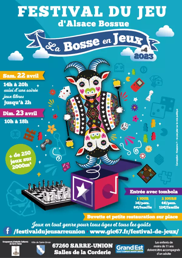Affiche officielle La Bosse en Jeux 2023