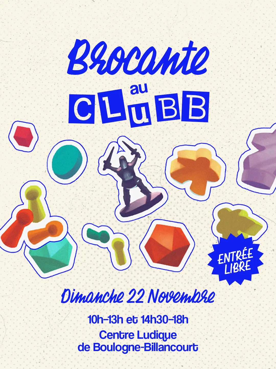 Affiche officielle Brocante du CLuBB 2026