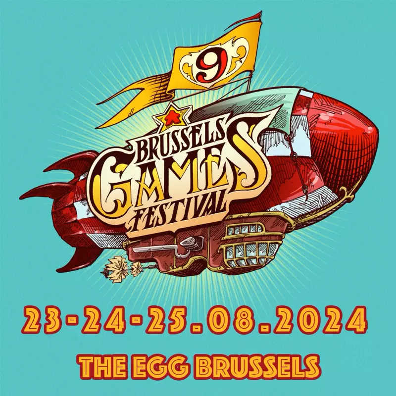 Affiche officielle Brussels Games Festival 2024