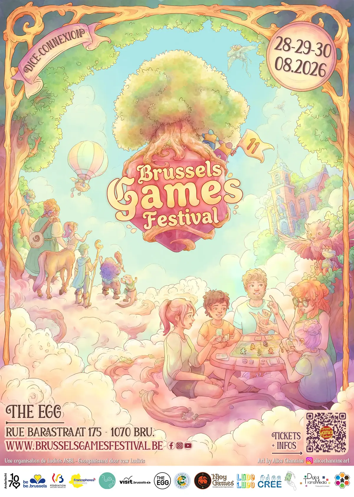 Official poster Brussels Games Festival 2026