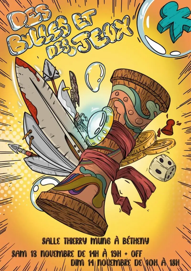 Affiche officielle Des Bulles et Des Jeux 2021