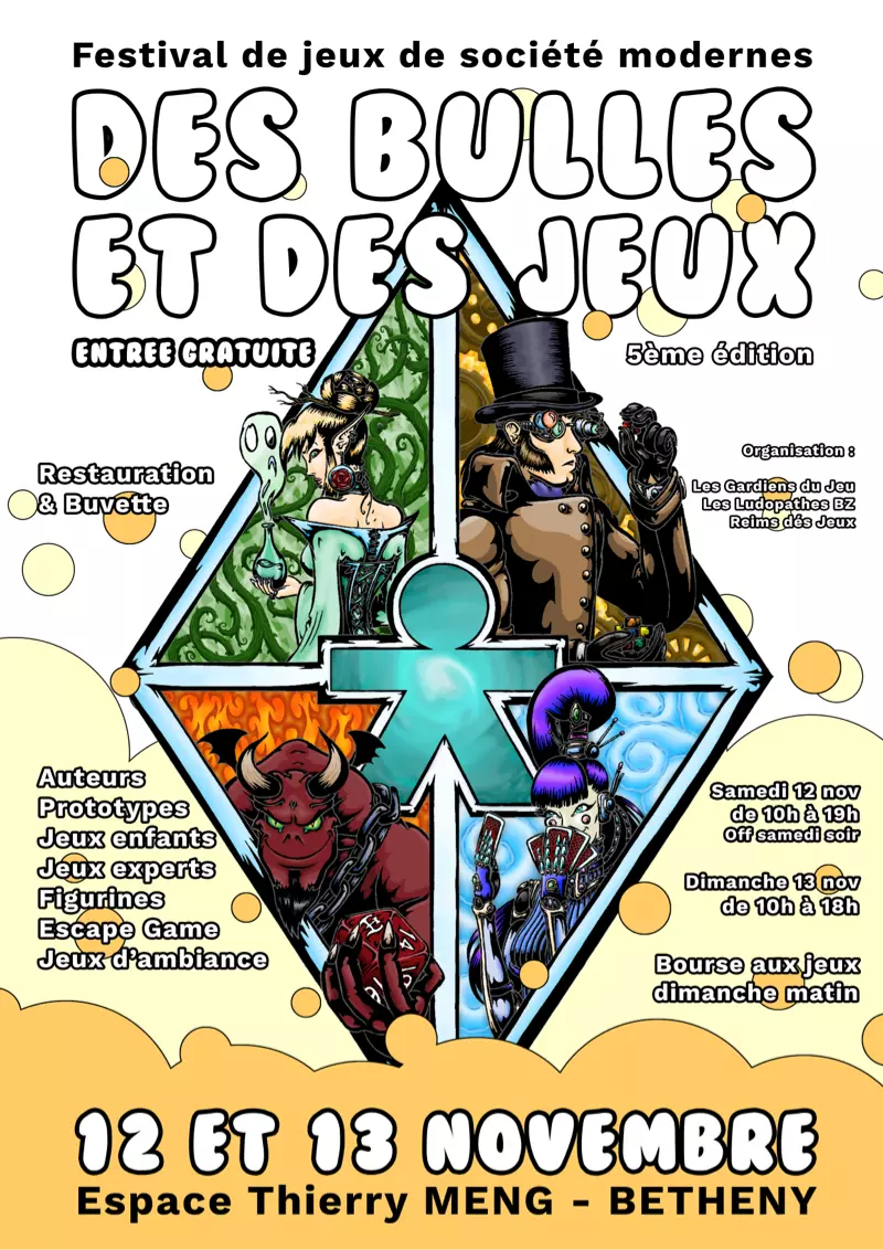 Affiche officielle Des Bulles et Des Jeux 2022