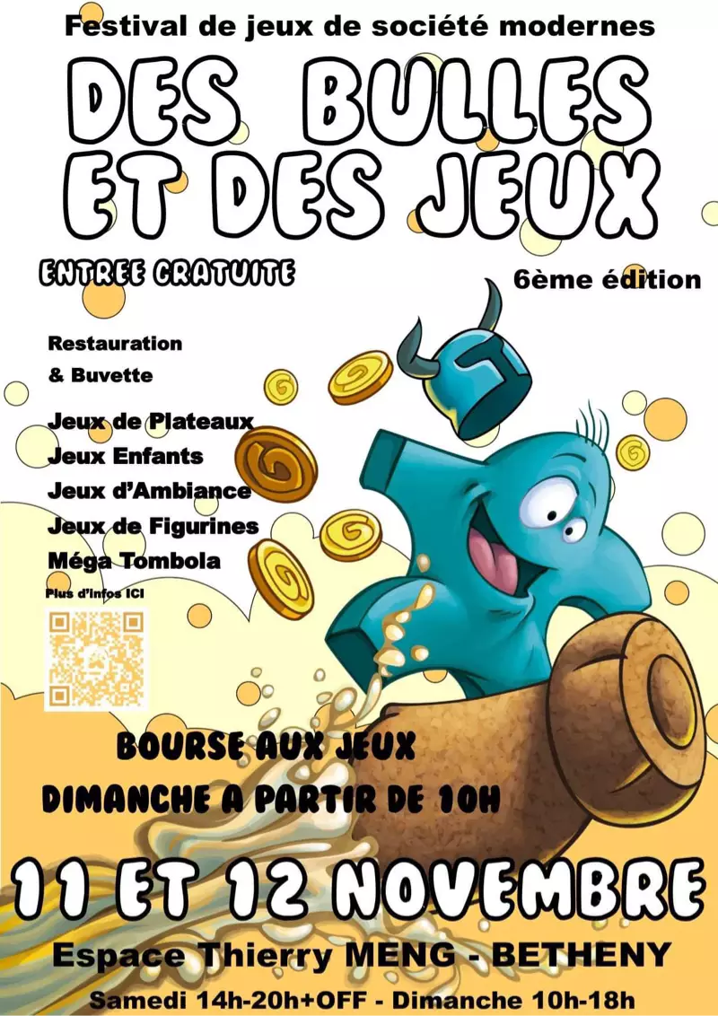 Affiche officielle Des Bulles et Des Jeux 2023