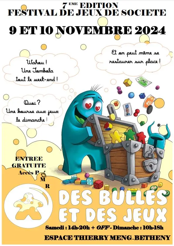 Affiche officielle Des Bulles et Des Jeux 2024
