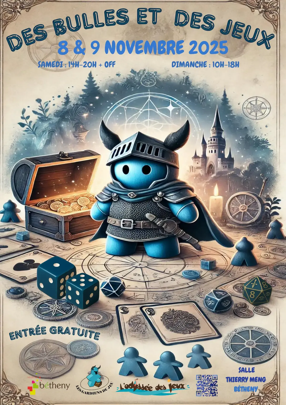 Official poster Des Bulles et Des Jeux 2025