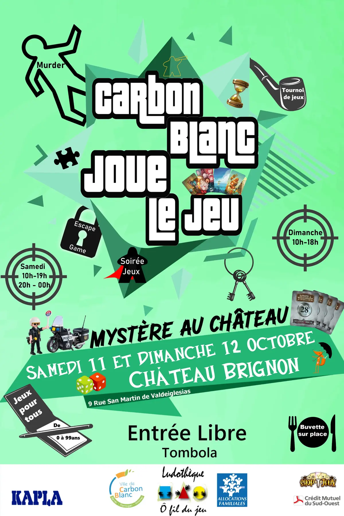 Official poster Carbon-Blanc Joue le Jeu 2025