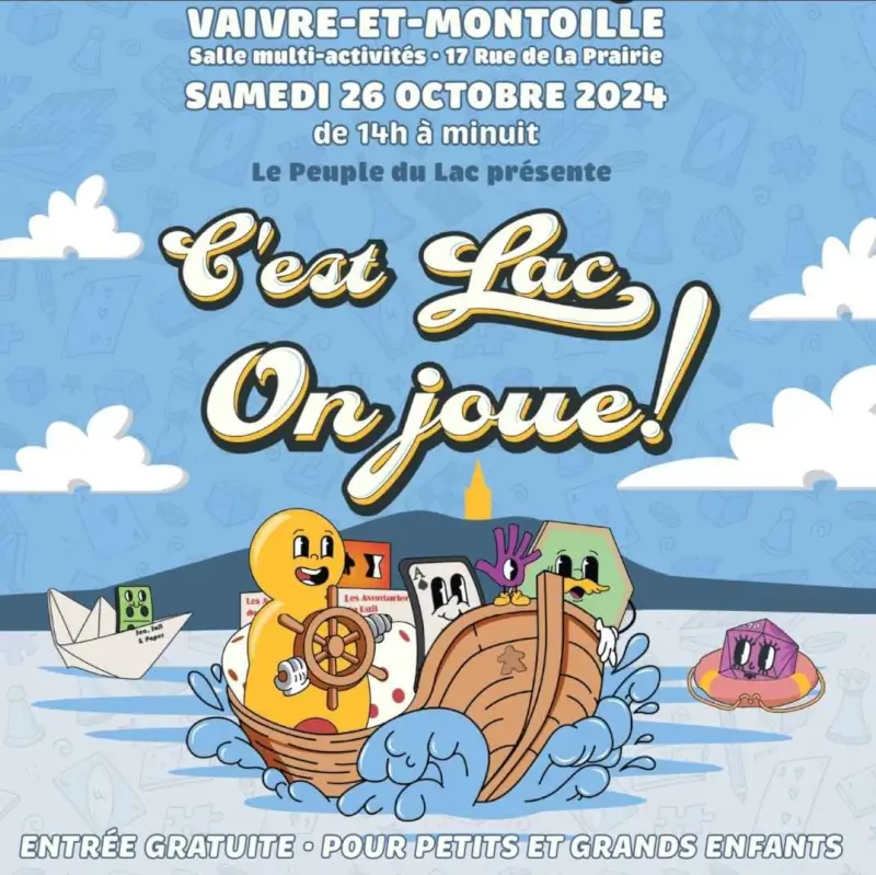 Affiche officielle C'est Lac On joue! 2024