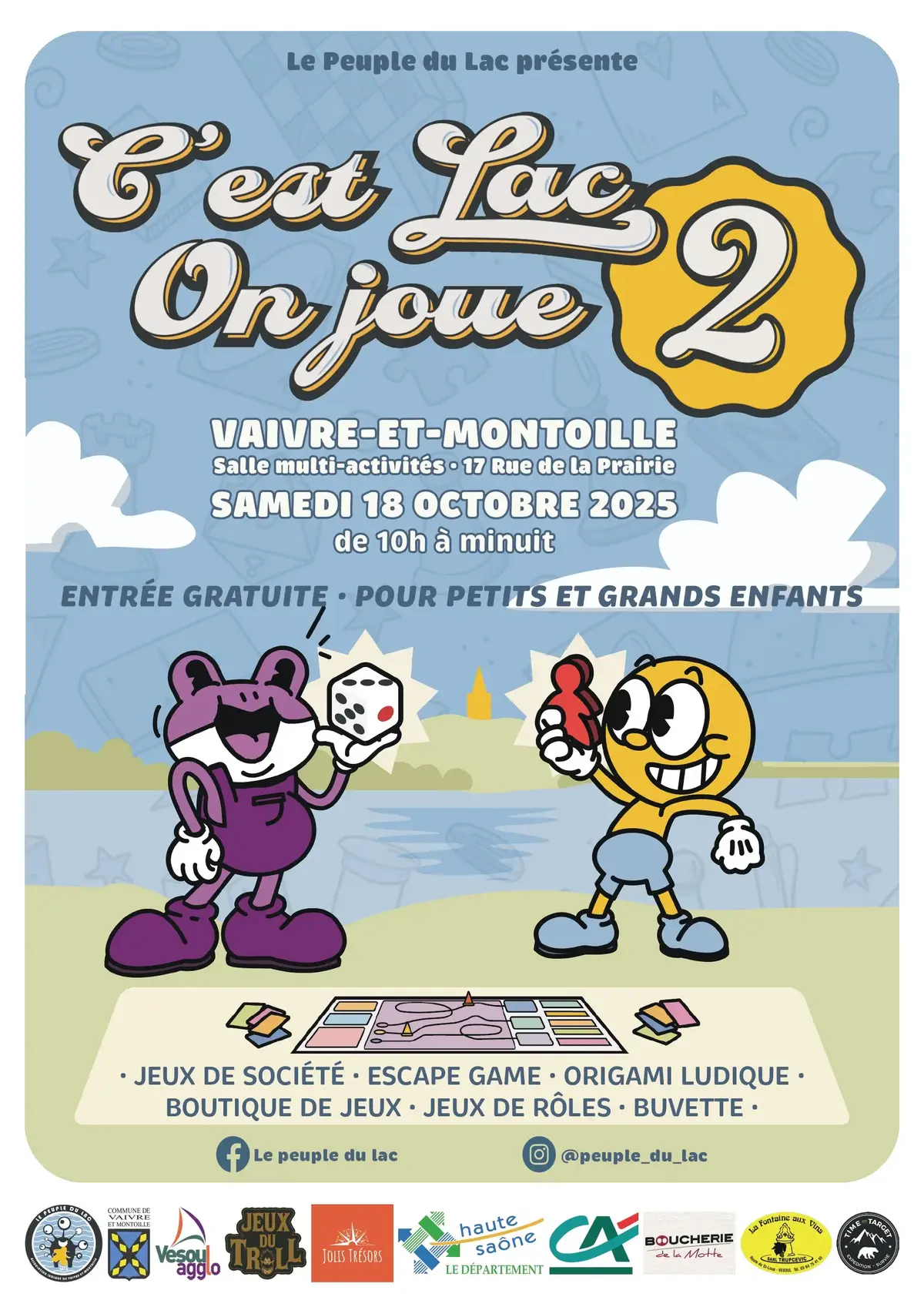 Affiche officielle C'est Lac On joue! 2025