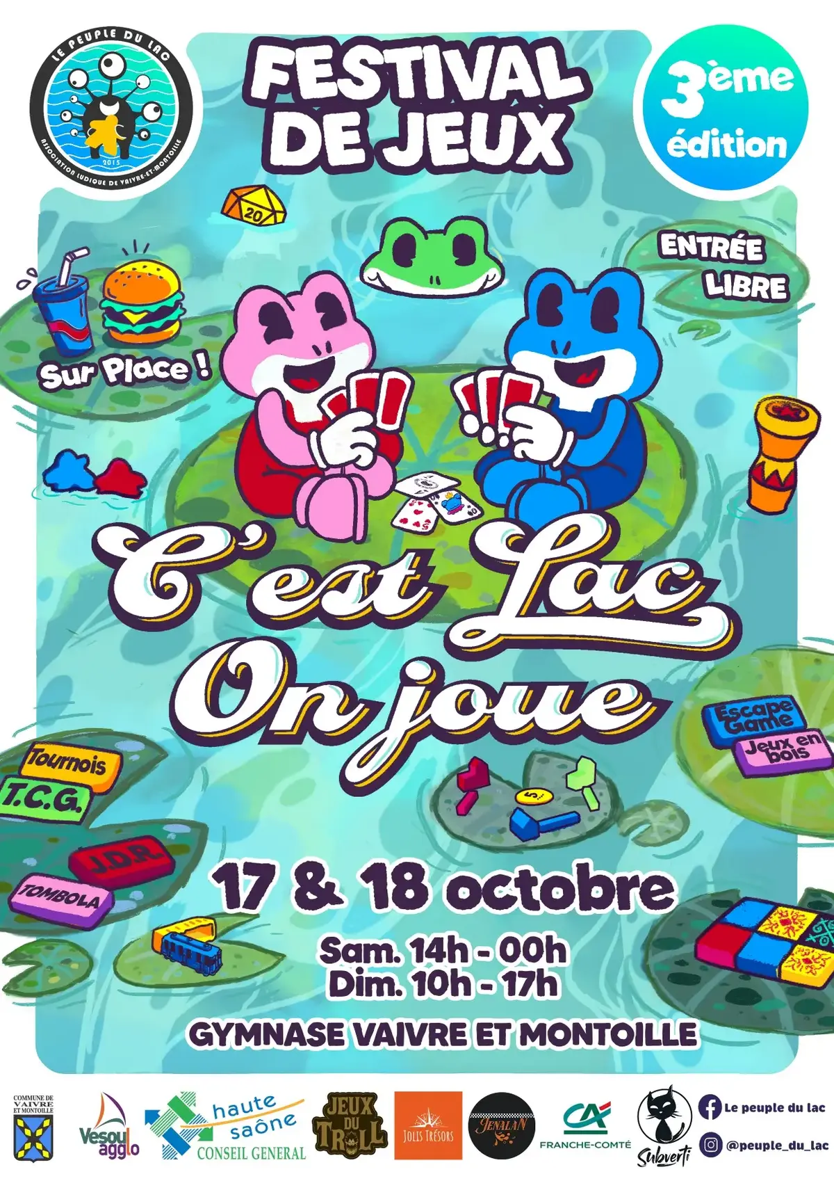 Official poster C'est Lac On joue! 2026