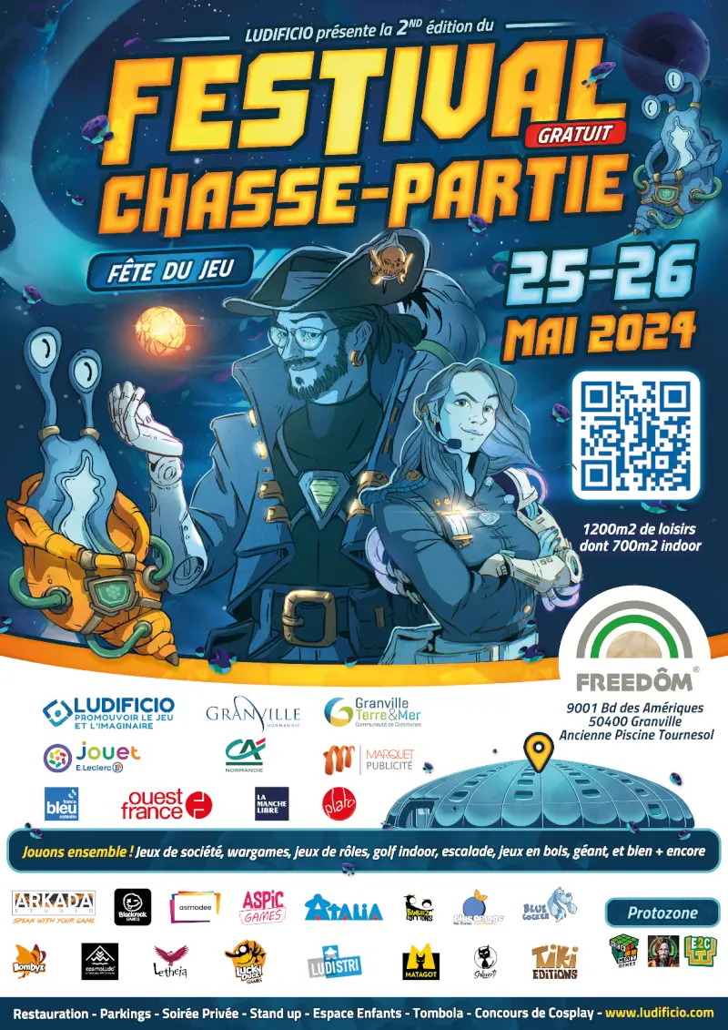 Affiche officielle Festival Chasse-Partie 2024