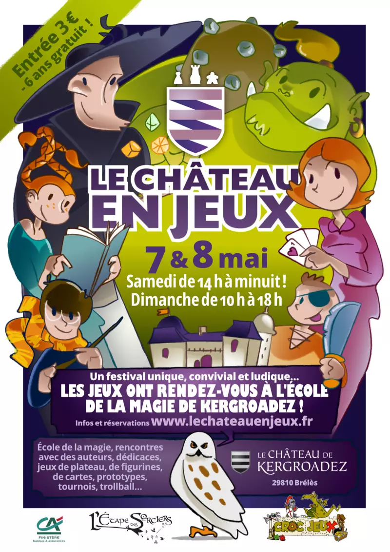 Affiche officielle Le Château en Jeux 2022