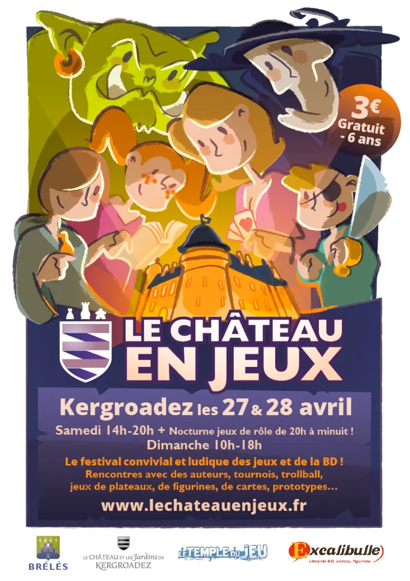 Affiche officielle Le Château en Jeux 2024