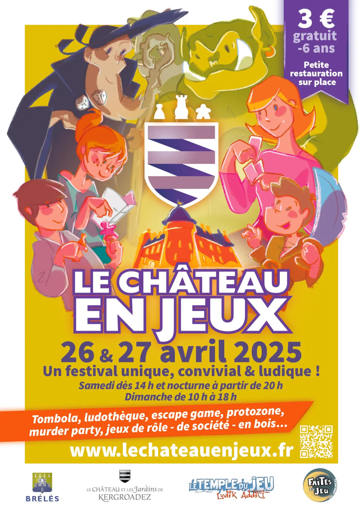 Affiche officielle Le Château en Jeux 2025