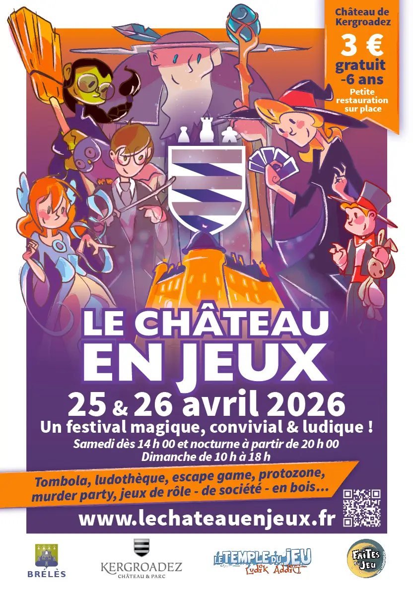 Affiche officielle Le Château en Jeux 2026