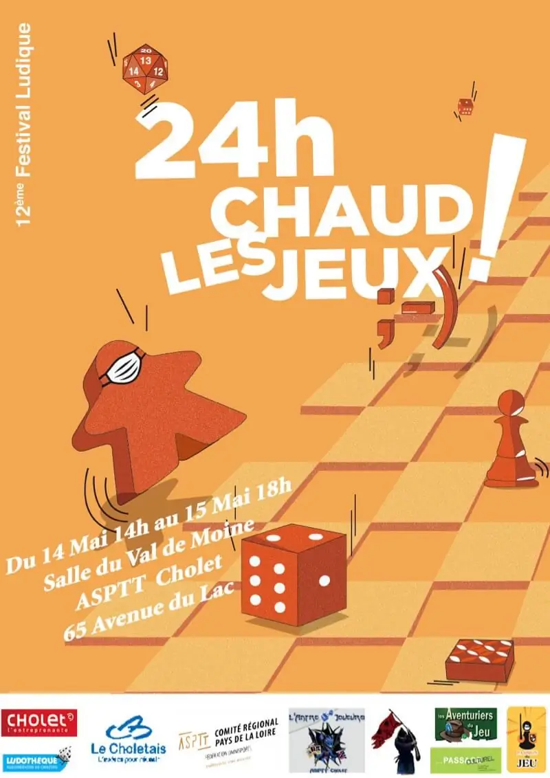 Affiche officielle 24h Chaud les jeux ;-) 2022