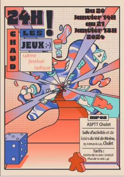 Affiche officielle 24h Chaud les jeux ;-) 2024