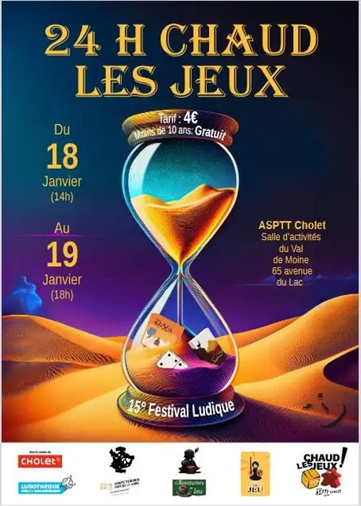 Affiche officielle 24h Chaud les jeux ;-) 2025