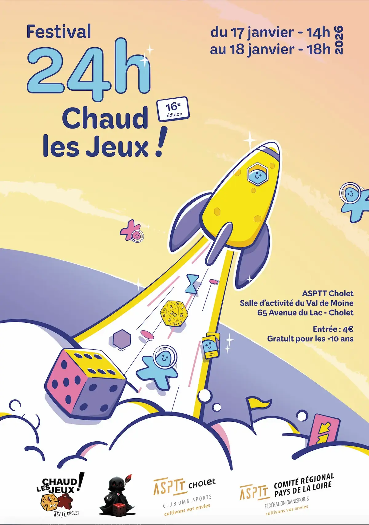 Affiche officielle 24h Chaud les jeux ;-) 2026