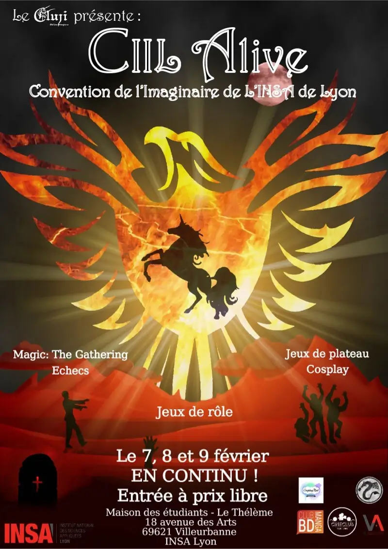 Affiche officielle Convention de l’Imaginaire de l’INSA Lyon 2020