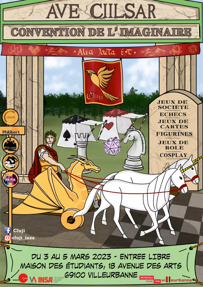 Affiche officielle Convention de l’Imaginaire de l’INSA Lyon 2023