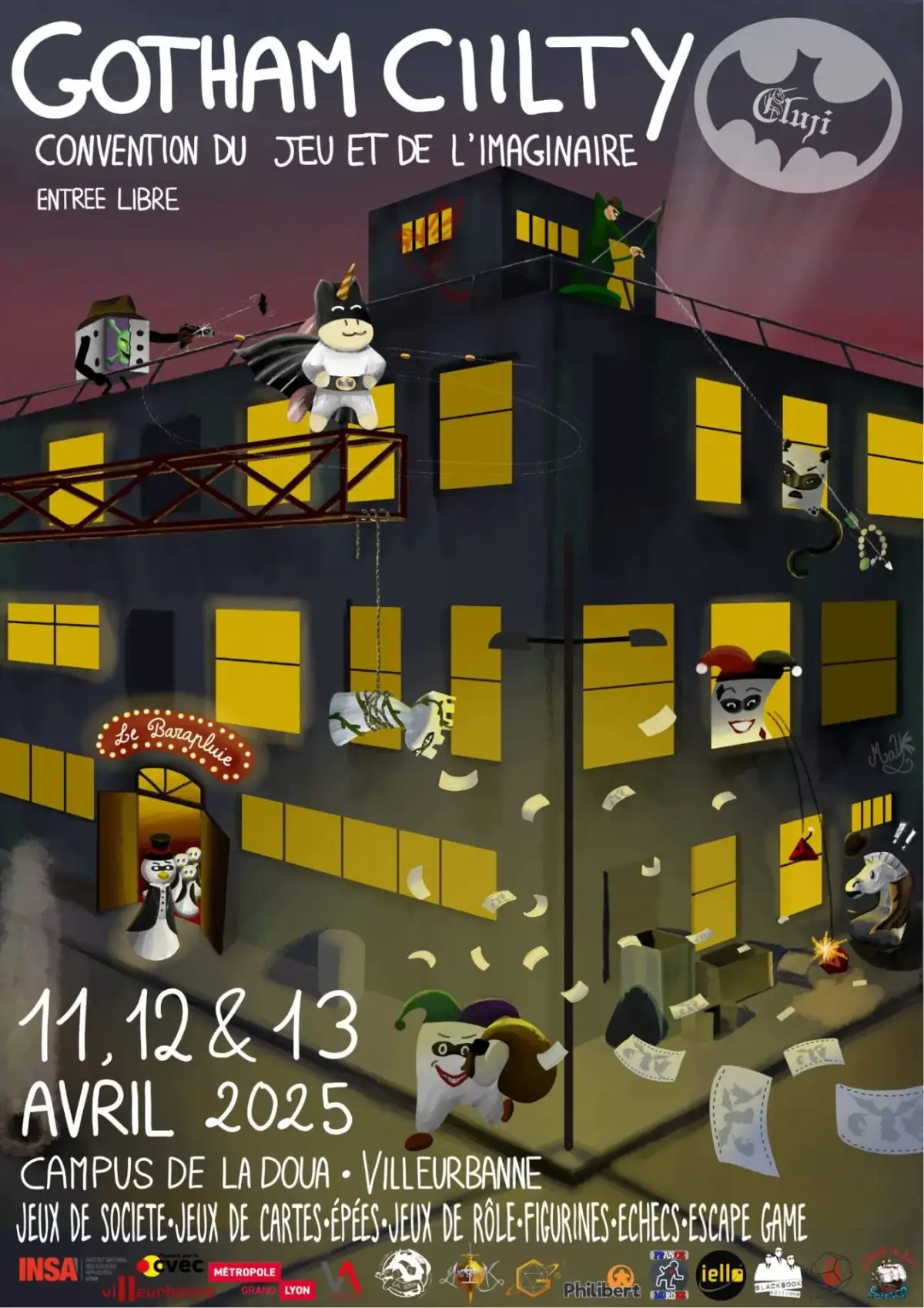Affiche officielle Convention de l’Imaginaire de l’INSA Lyon 2025