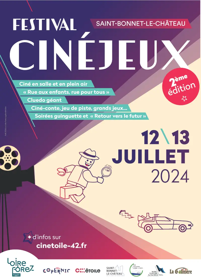 Affiche officielle Festival CinéJeux 2024