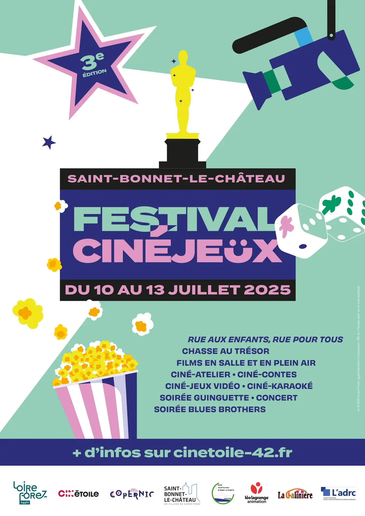 Affiche officielle Festival CinéJeux 2025