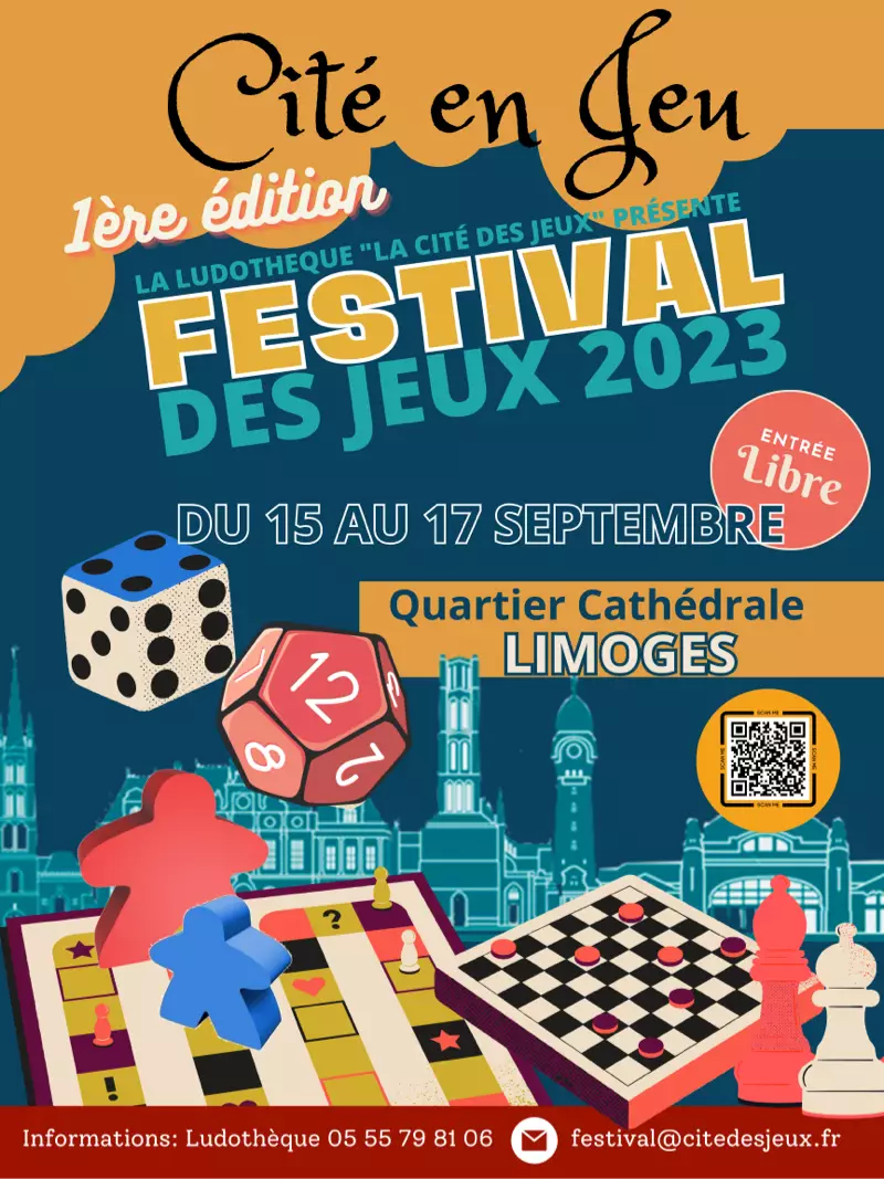 Affiche officielle CitÃ© En Jeu - Festival des jeux 2023