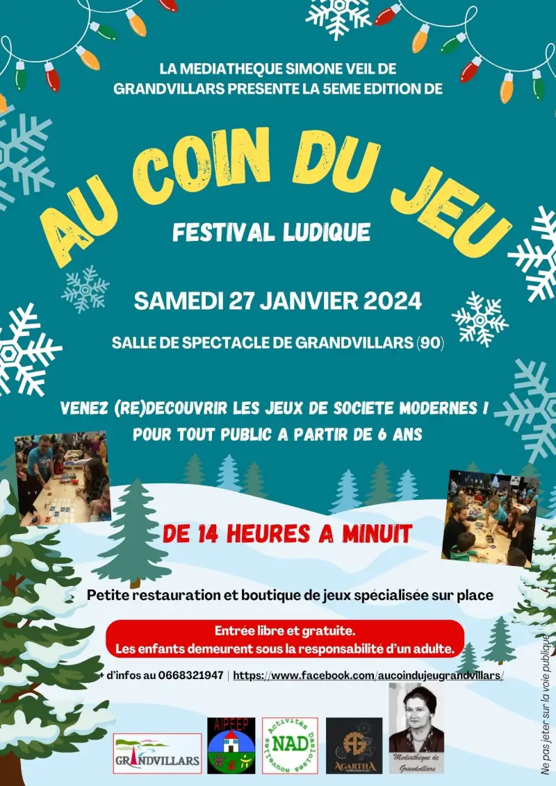 Affiche officielle Au coin du jeu 2024