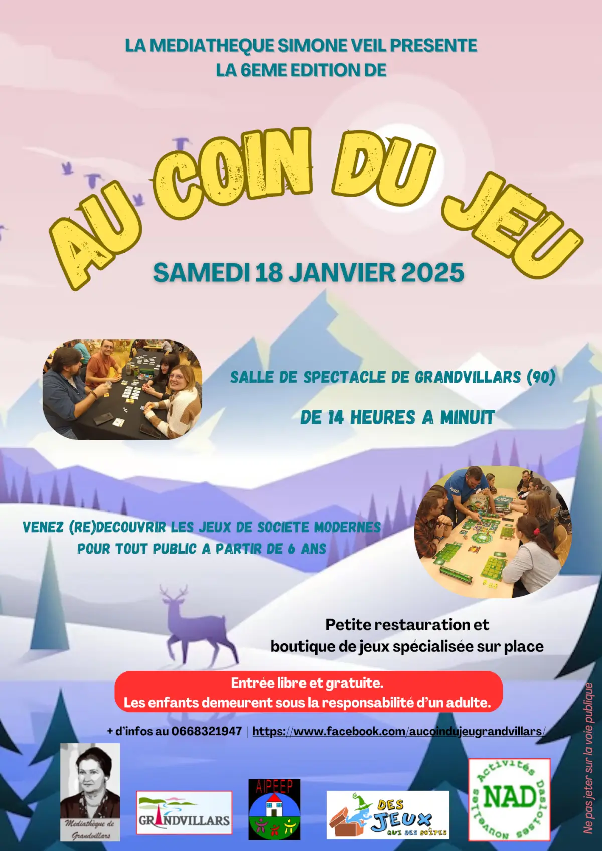 Affiche officielle Au coin du jeu 2025