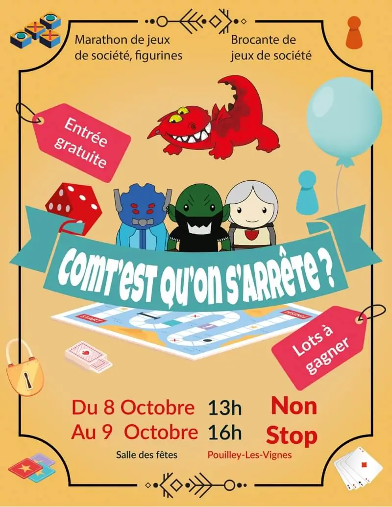 Affiche officielle Comt'Est qu'on s'arrête ? 2022