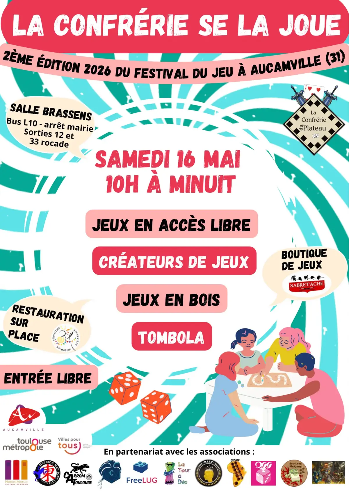 Affiche officielle La confrérie se la joue 2026