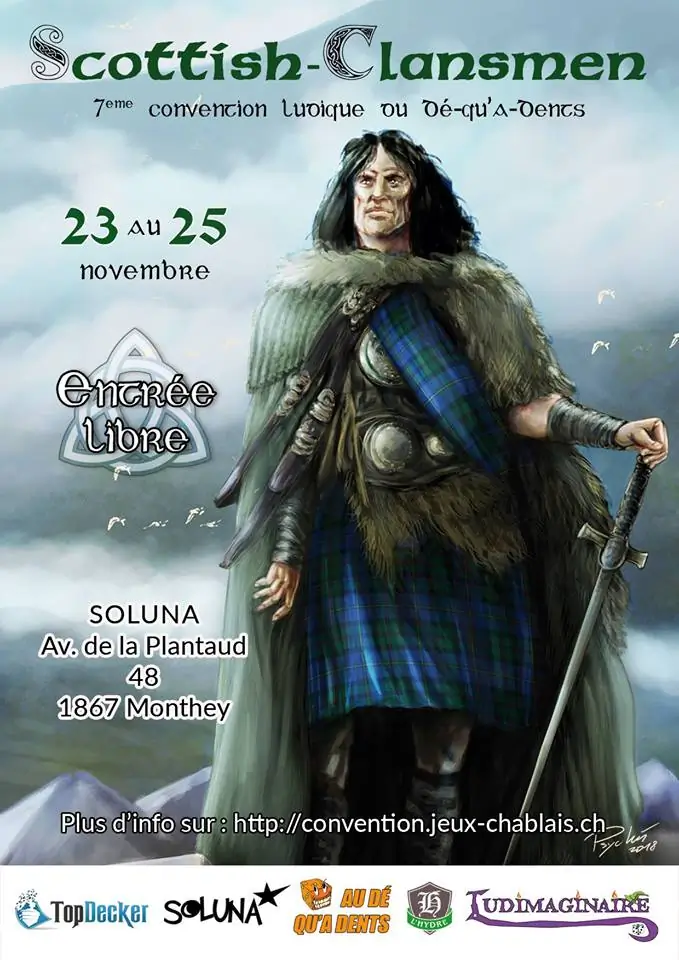 Affiche officielle Convention du DÃ© qu'a Dents 2019
