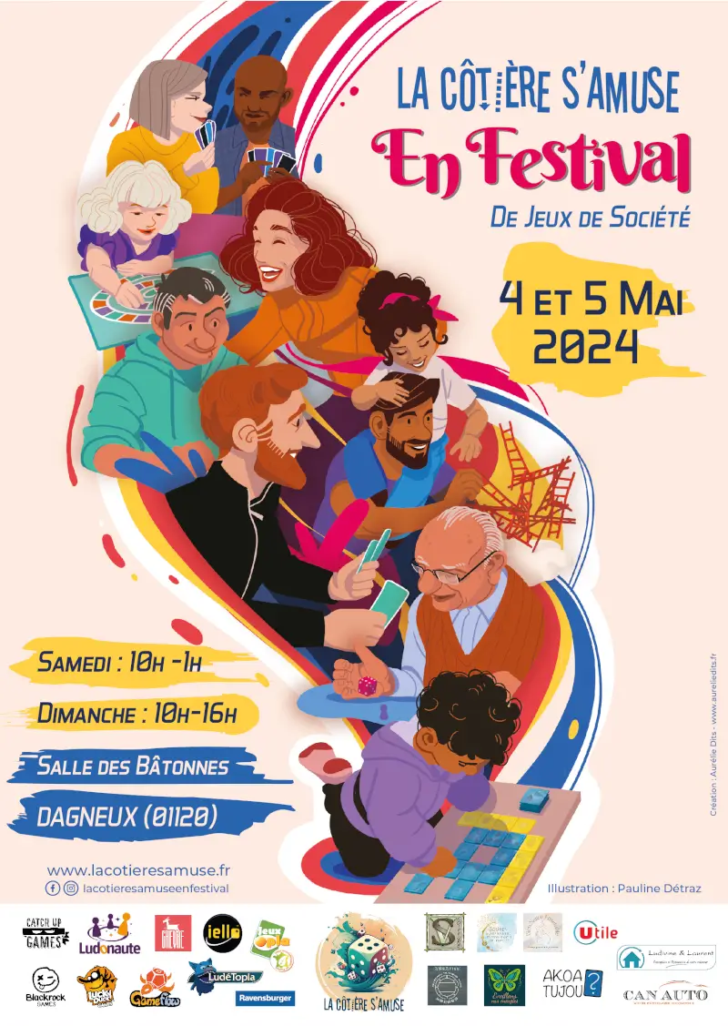Official poster La CÃ´tiÃ¨re s'amuse en Festival 2024