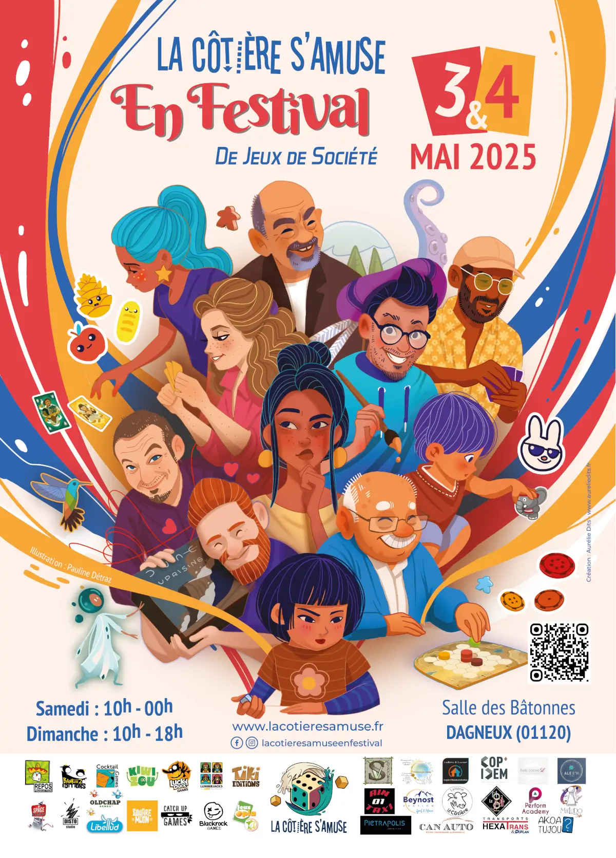 Affiche officielle La Côtière s'amuse en Festival 2025