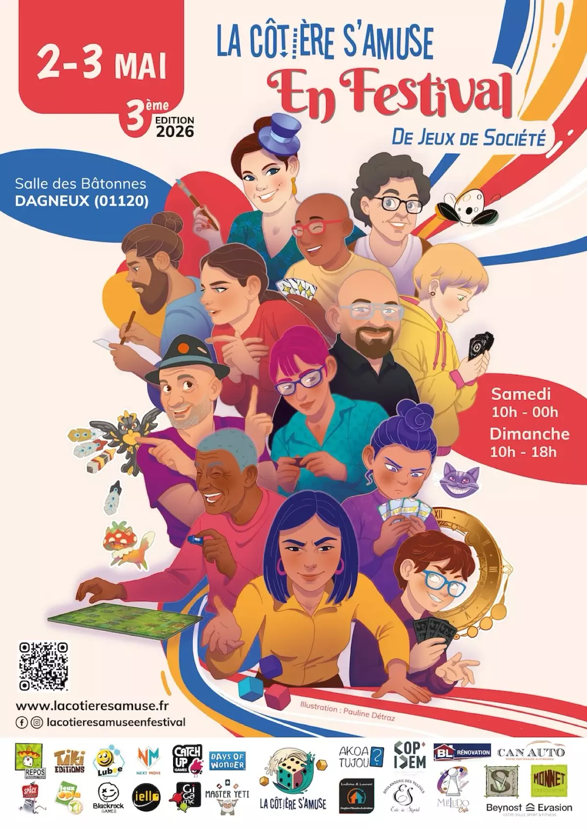 Affiche officielle La Côtière s'amuse en Festival 2026