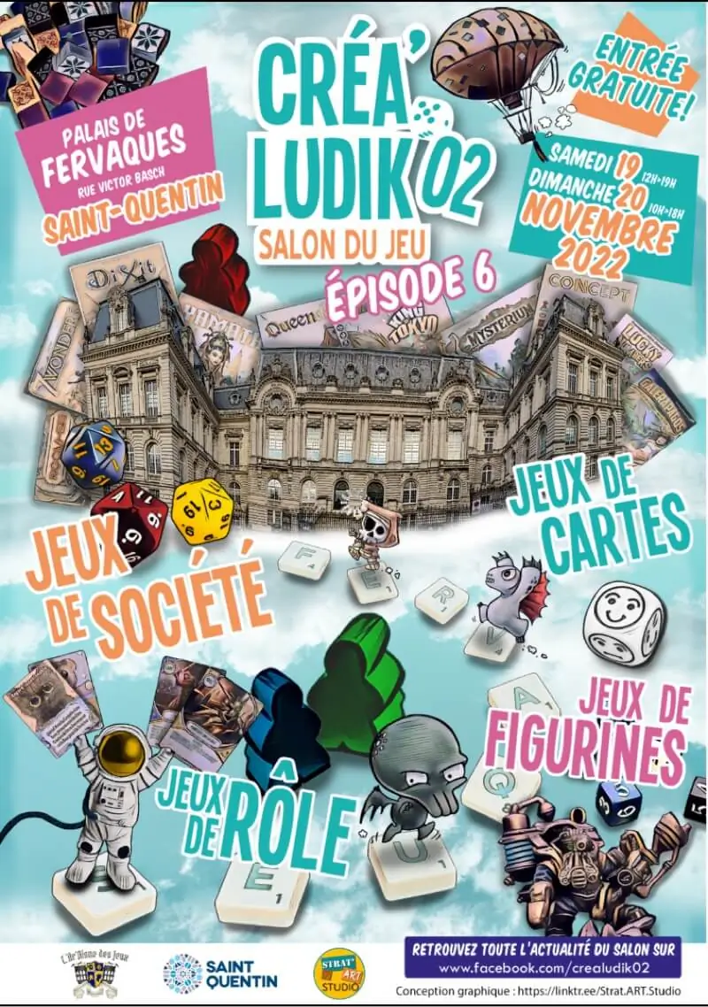 Affiche officielle Créa'ludik 02 2022