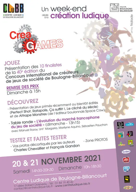 Affiche officielle CreaGames 2021