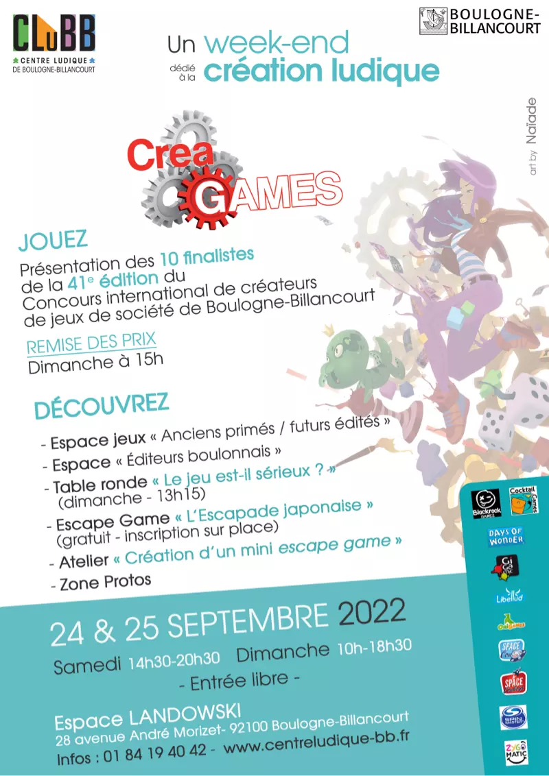 Affiche officielle CreaGames 2022