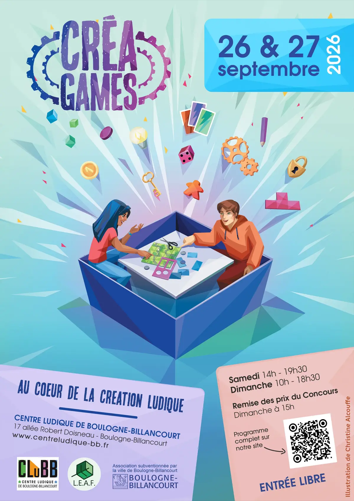 Affiche officielle CreaGames 2026