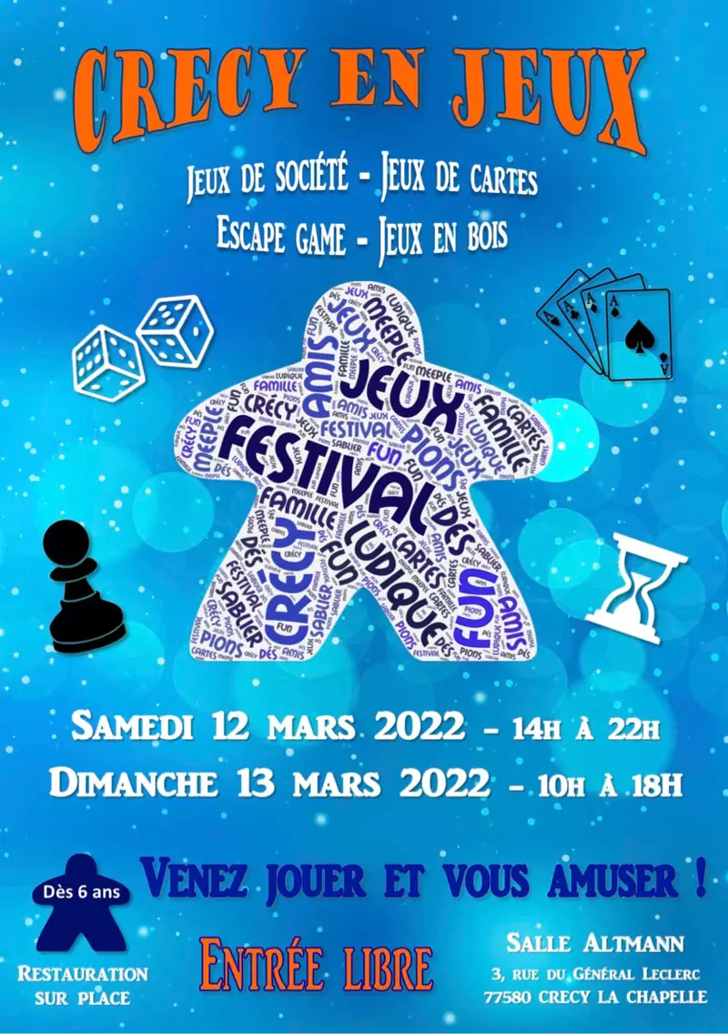 Affiche officielle Crécy en Jeux 2022