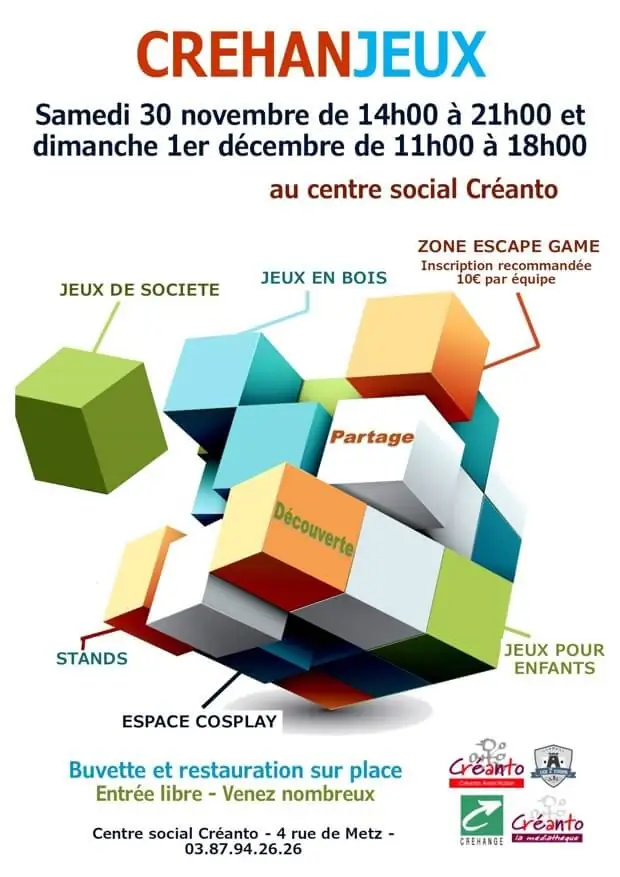 Affiche officielle Crehan'JEUX 2019