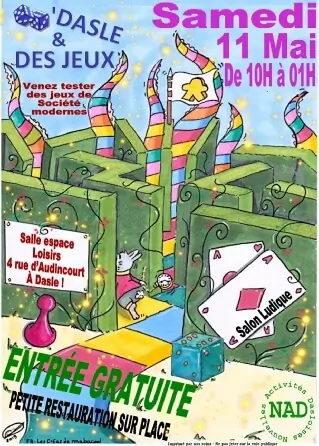 Affiche officielle Dés'Dasle & des Jeux 2022