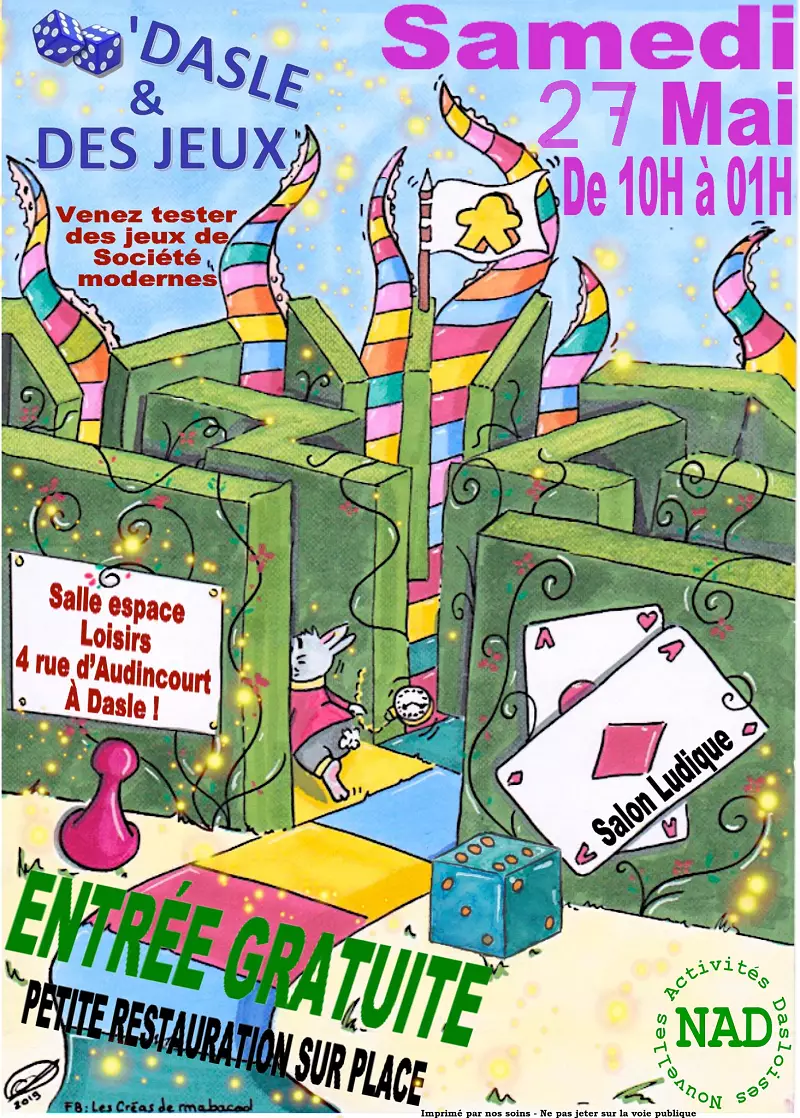 Affiche officielle Dés'Dasle & des Jeux 2023