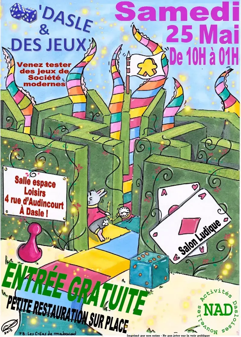 Affiche officielle Dés'Dasle & des Jeux 2024