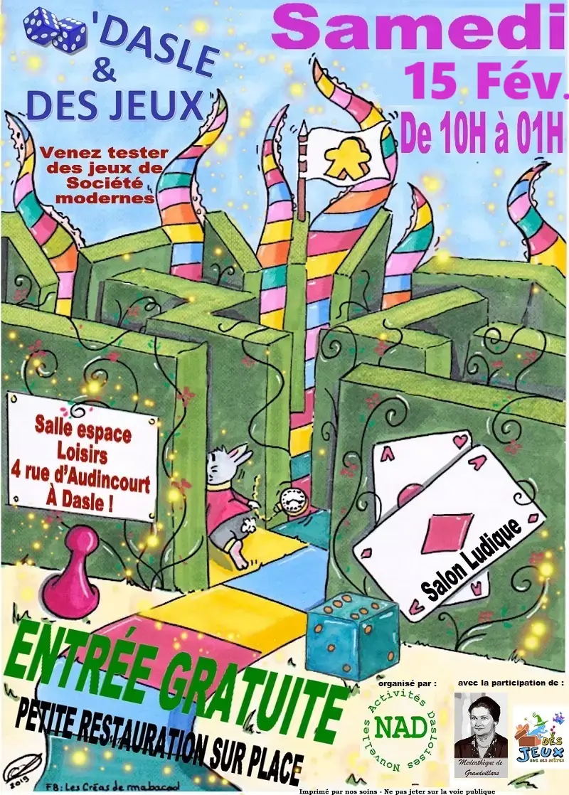 Affiche officielle Dés'Dasle & des Jeux 2025